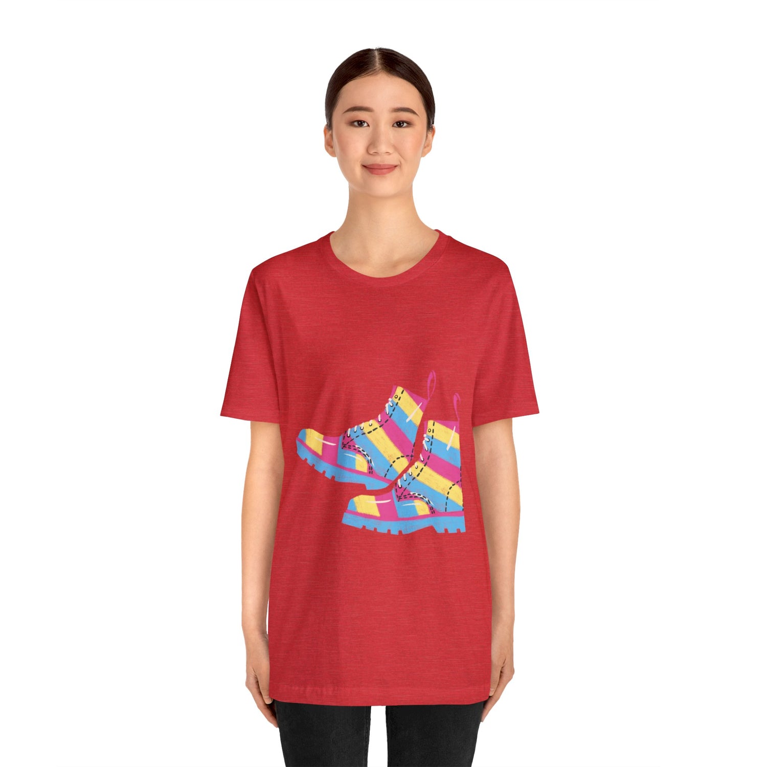 Pansexual Boots Short Sleeve Tee