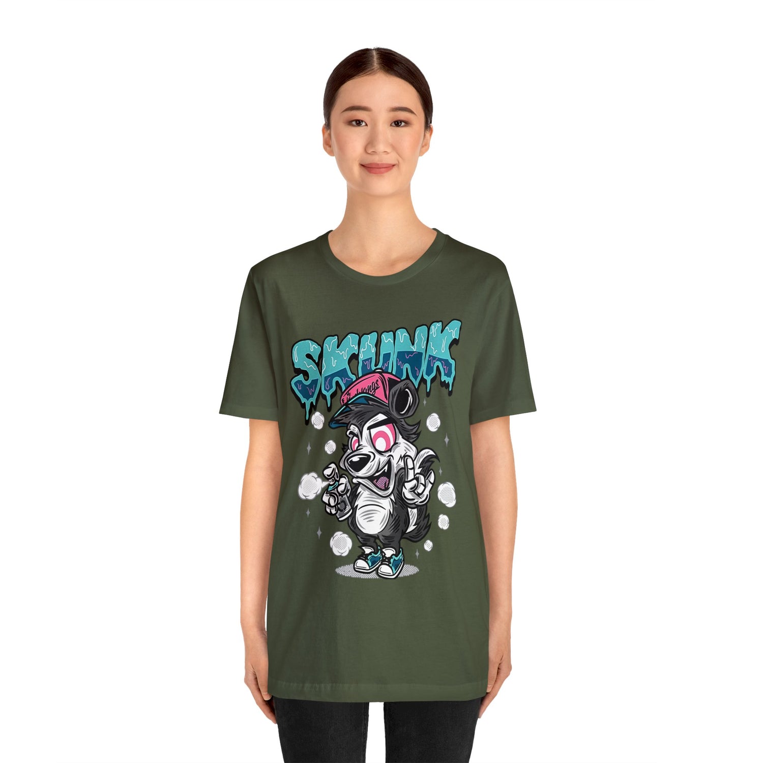 Hip Hop Skunk Jersey Short Sleeve Tee