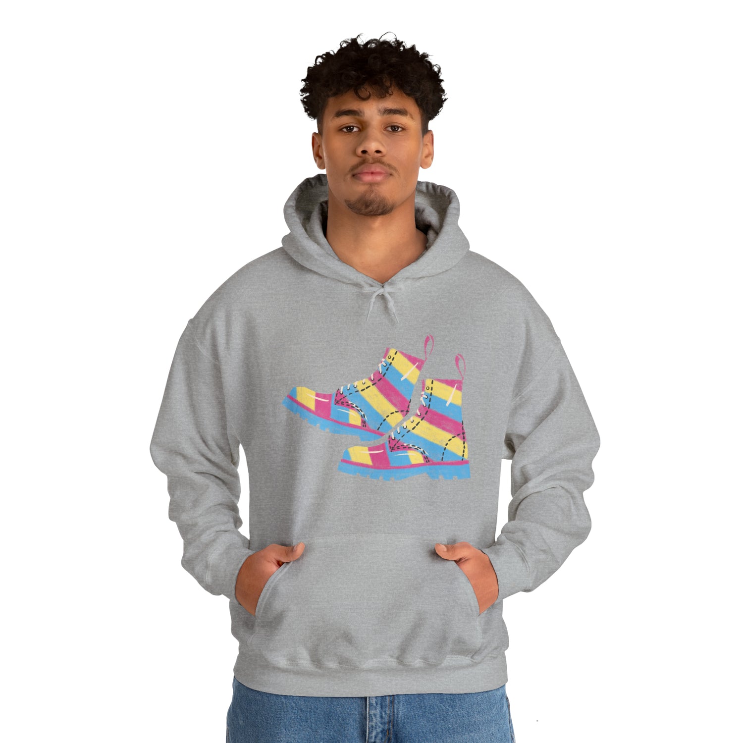 Pansexual Boots Hooded Sweatshirt