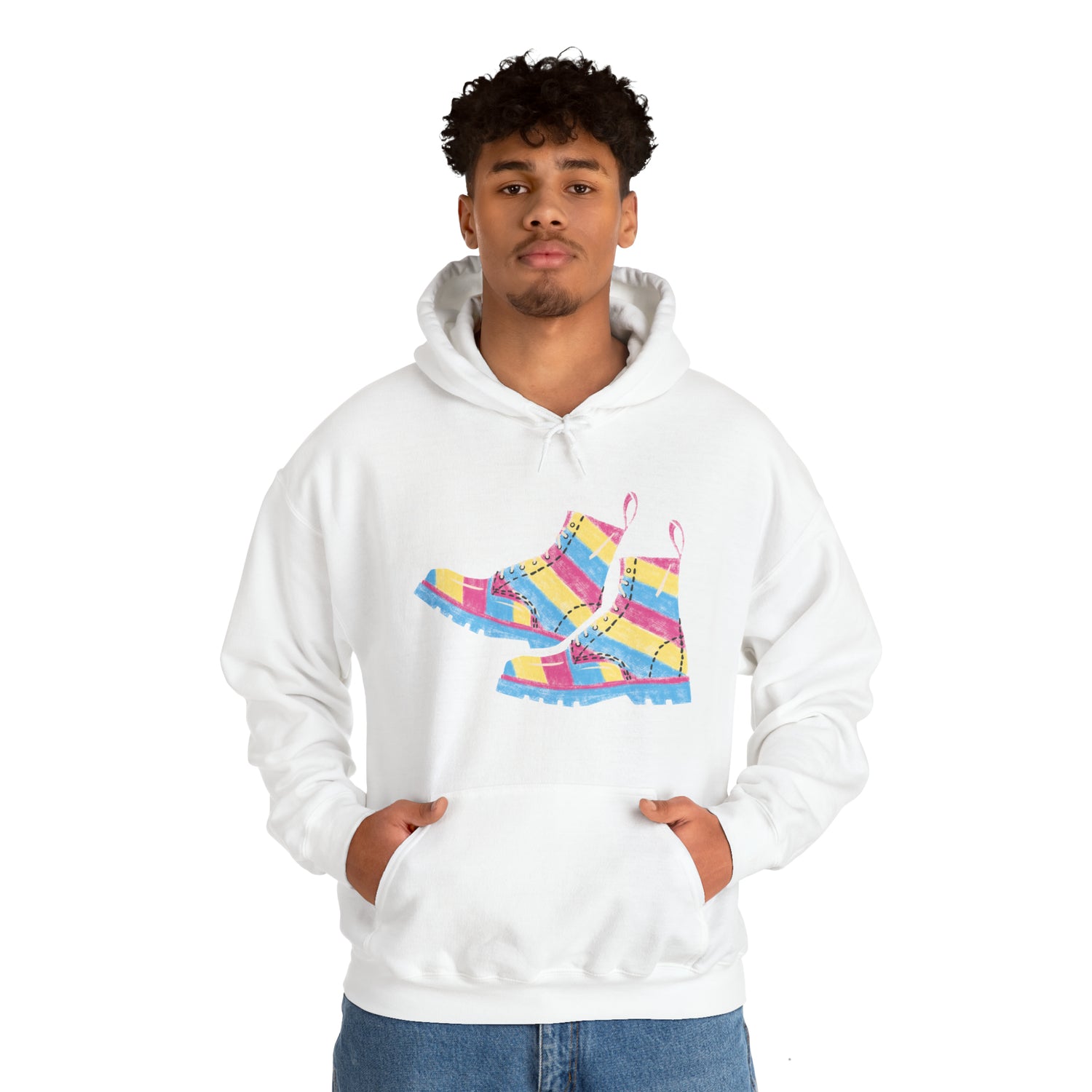 Pansexual Boots Hooded Sweatshirt