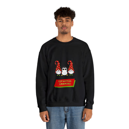 Get lit with the Gnomies - Festive Holiday Sweatshirt