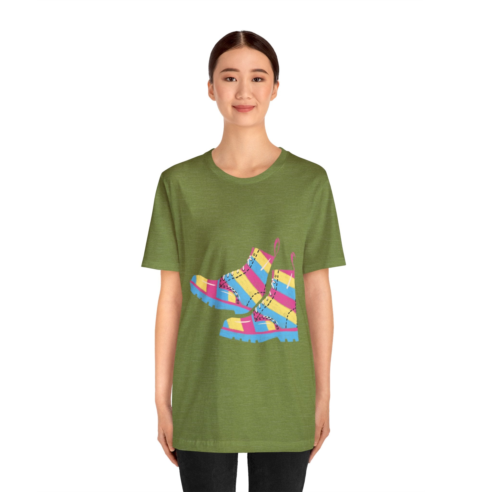 Pansexual Boots Short Sleeve Tee