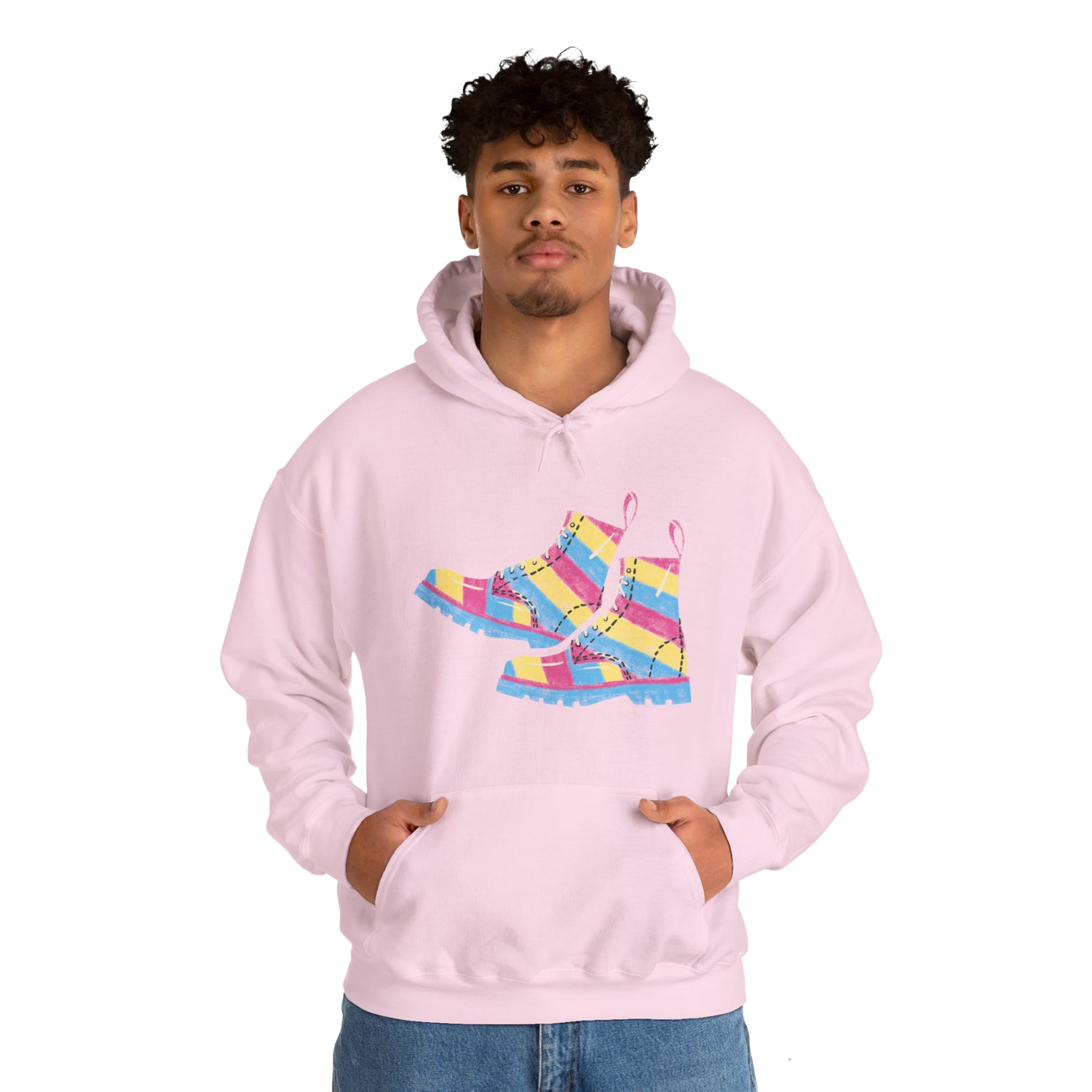 Pansexual Boots Hooded Sweatshirt