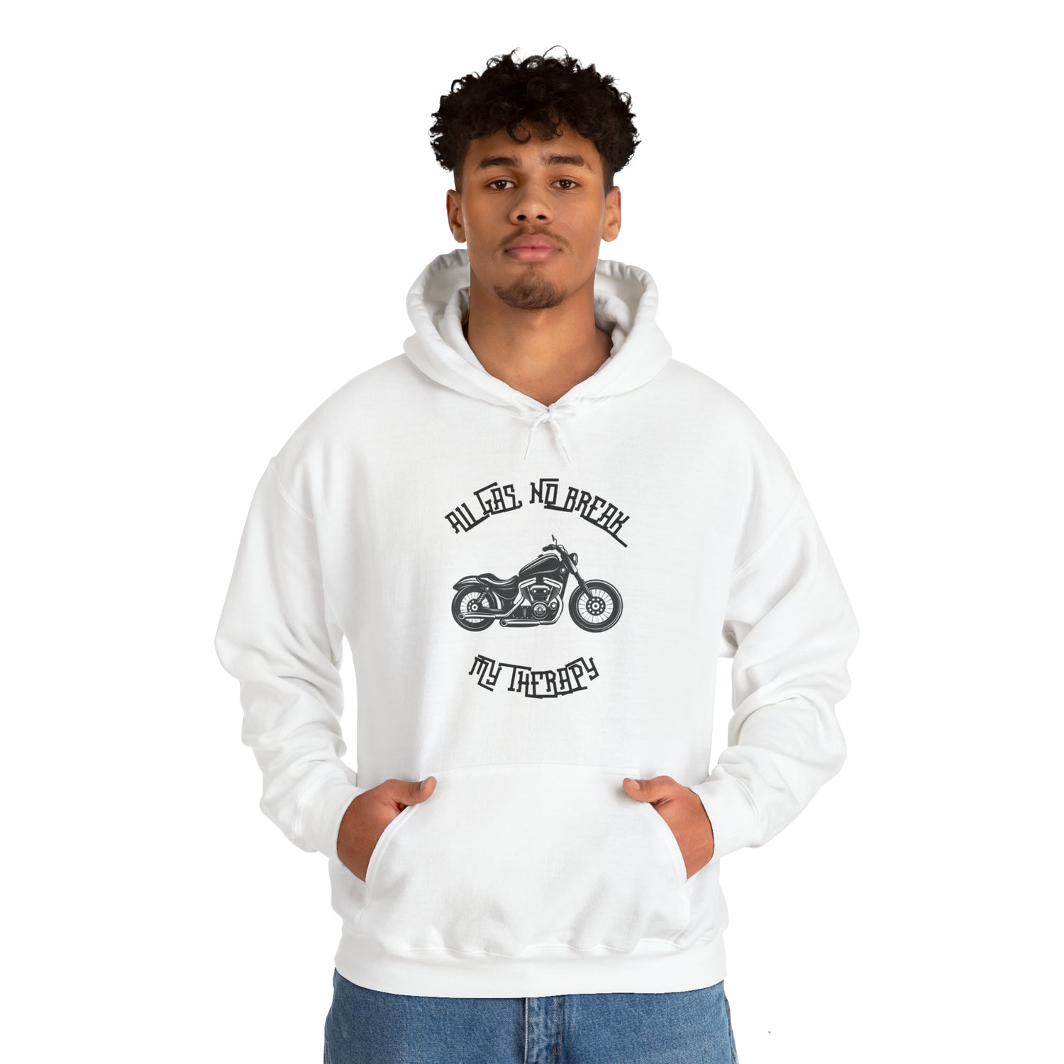 Biker Therapy Hooded Sweatshirt