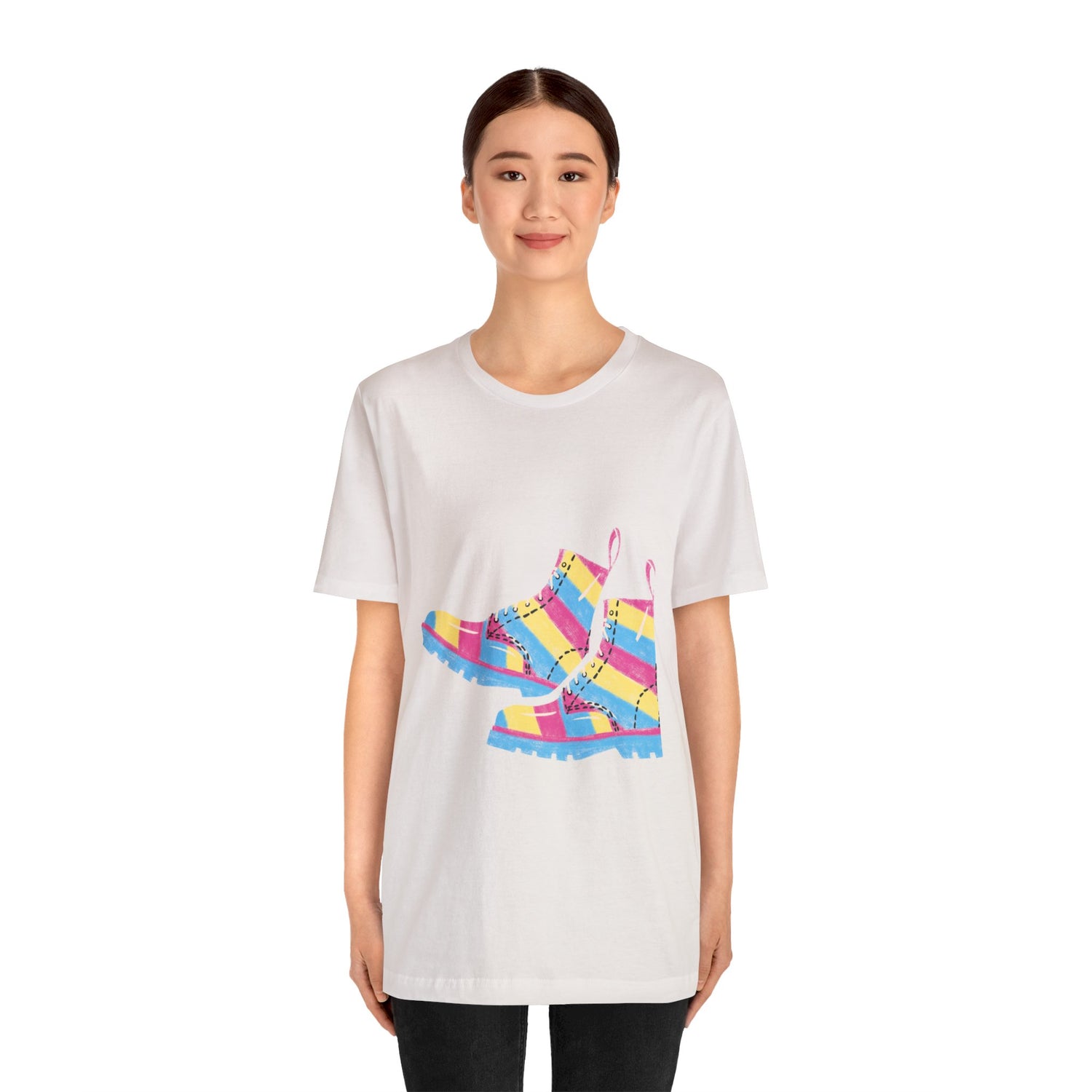 Pansexual Boots Short Sleeve Tee