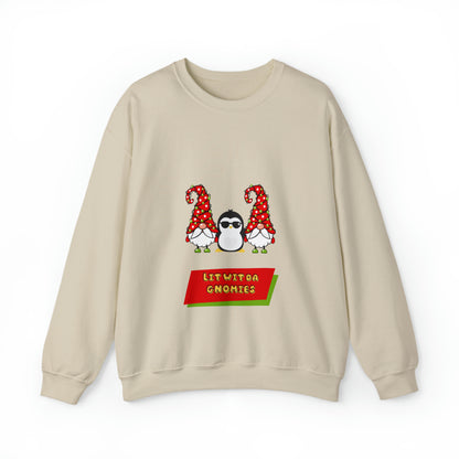 Get lit with the Gnomies - Festive Holiday Sweatshirt