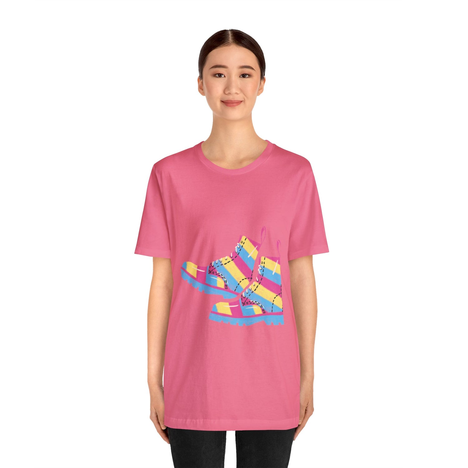 Pansexual Boots Short Sleeve Tee