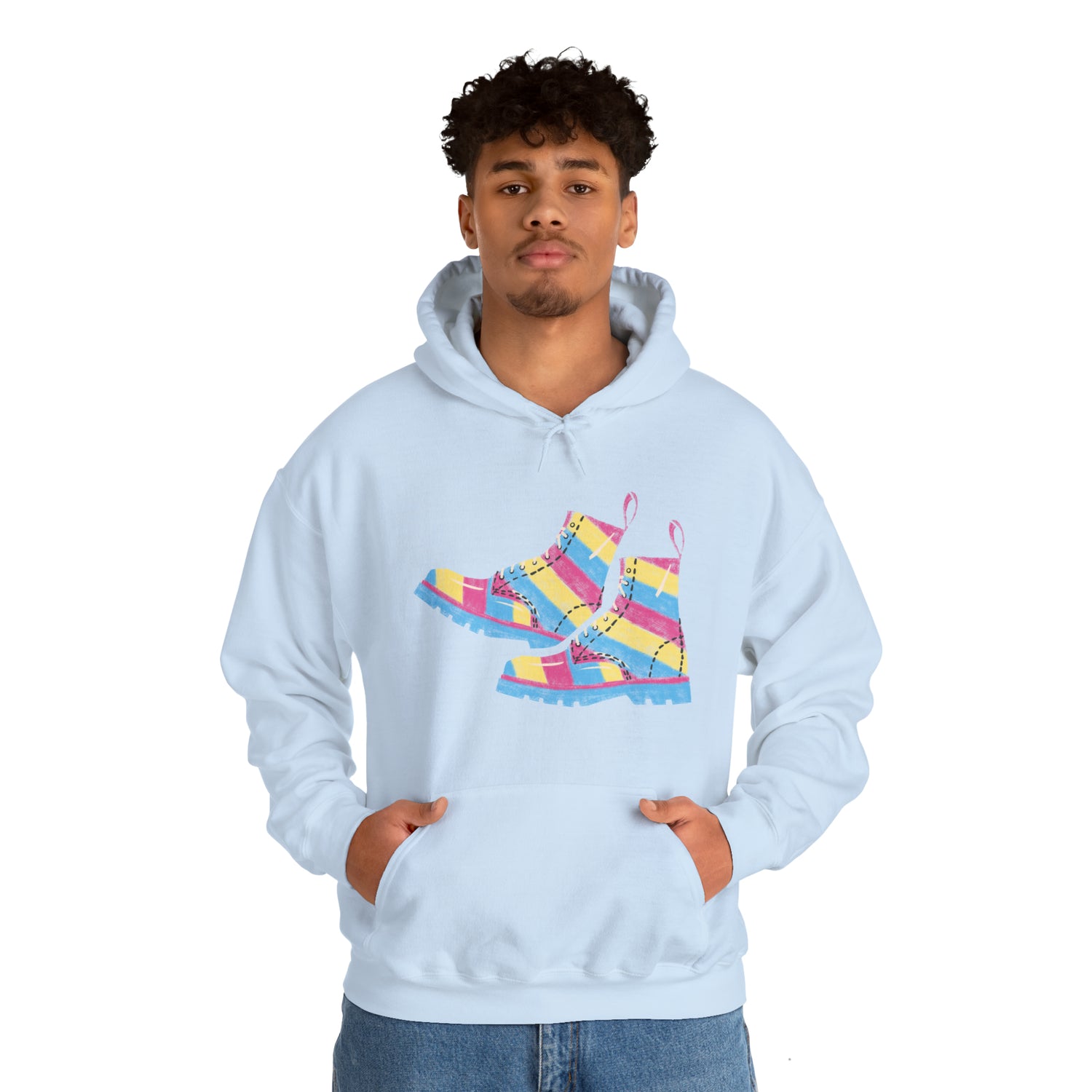 Pansexual Boots Hooded Sweatshirt