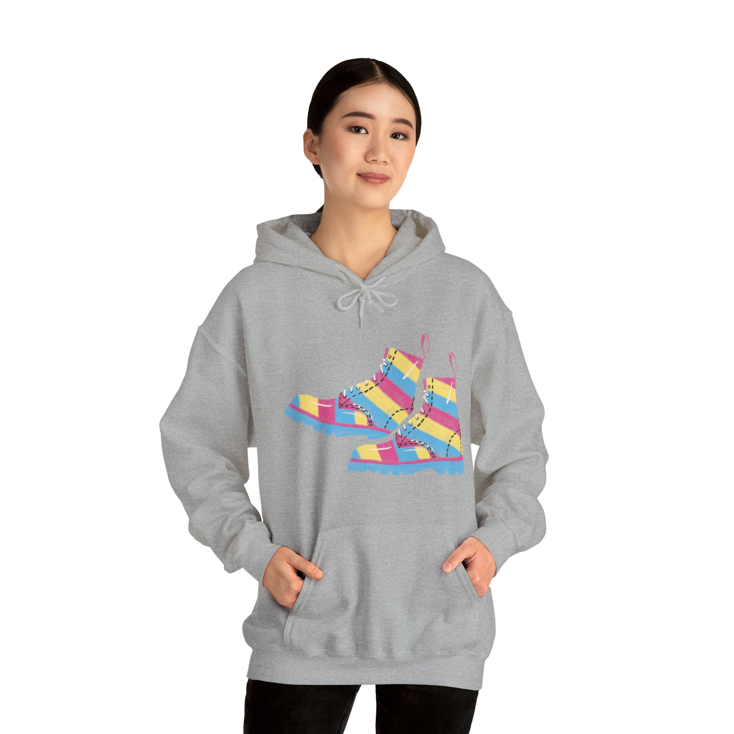 Pansexual Boots Hooded Sweatshirt