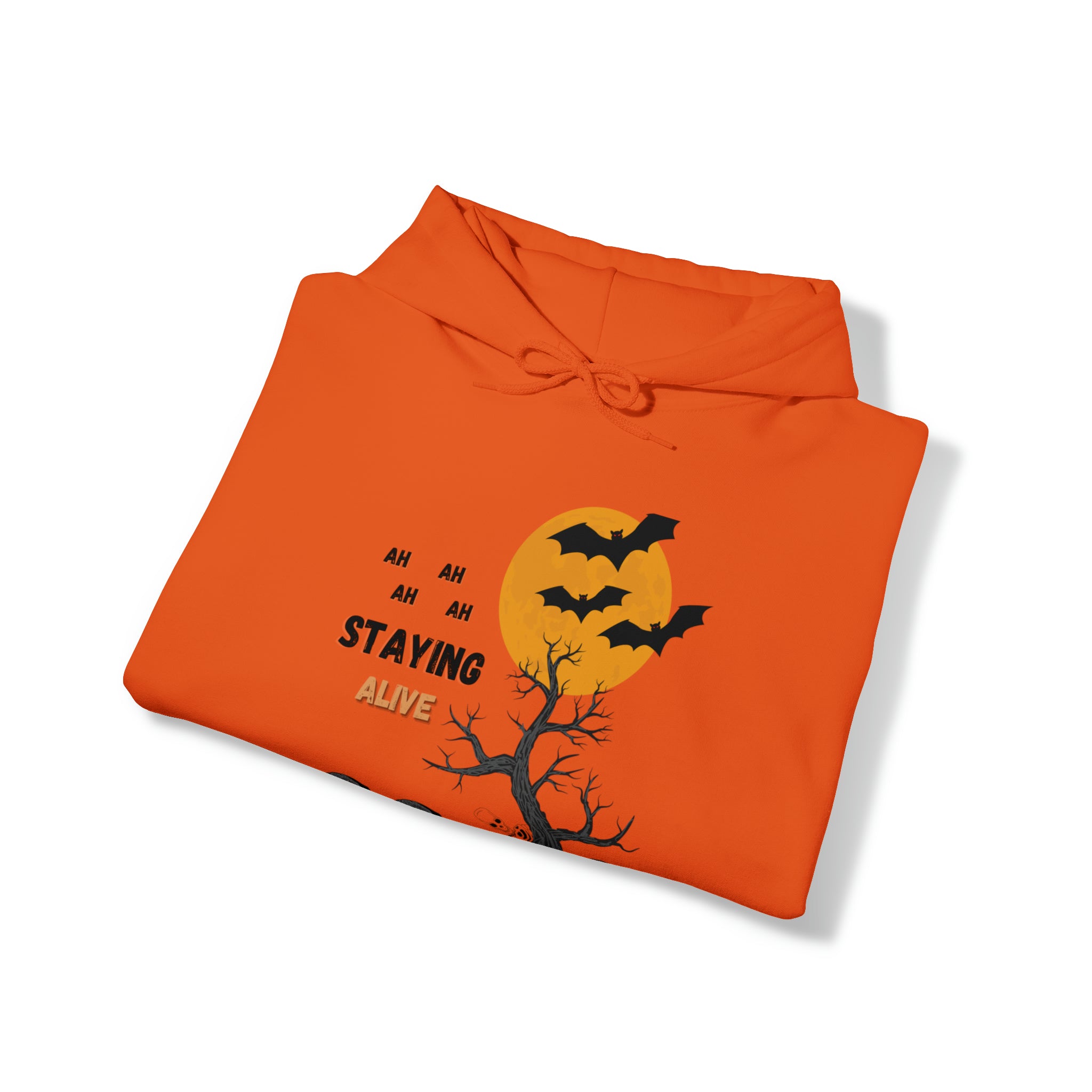 Graveyard Groove: Staying Alive Halloween Hoodie