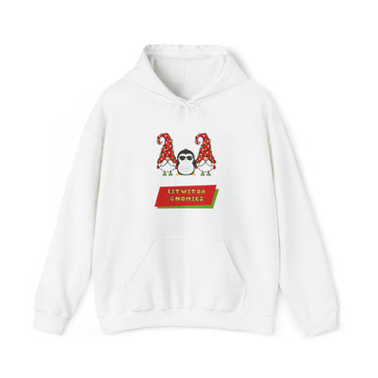 Get Lit with the Gnomies: Festive Holiday Hoodie