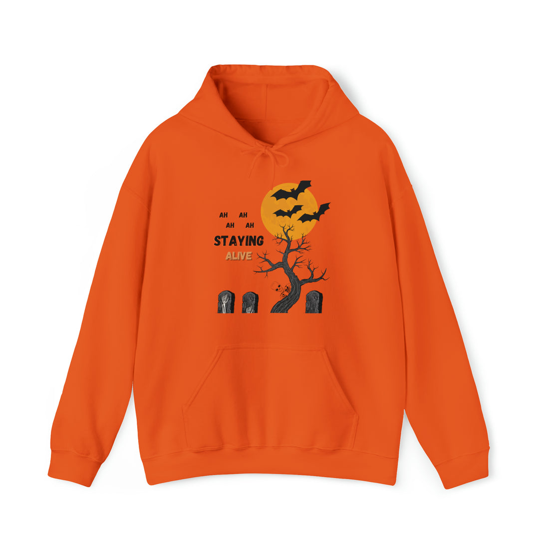 Graveyard Groove: Staying Alive Halloween Hoodie