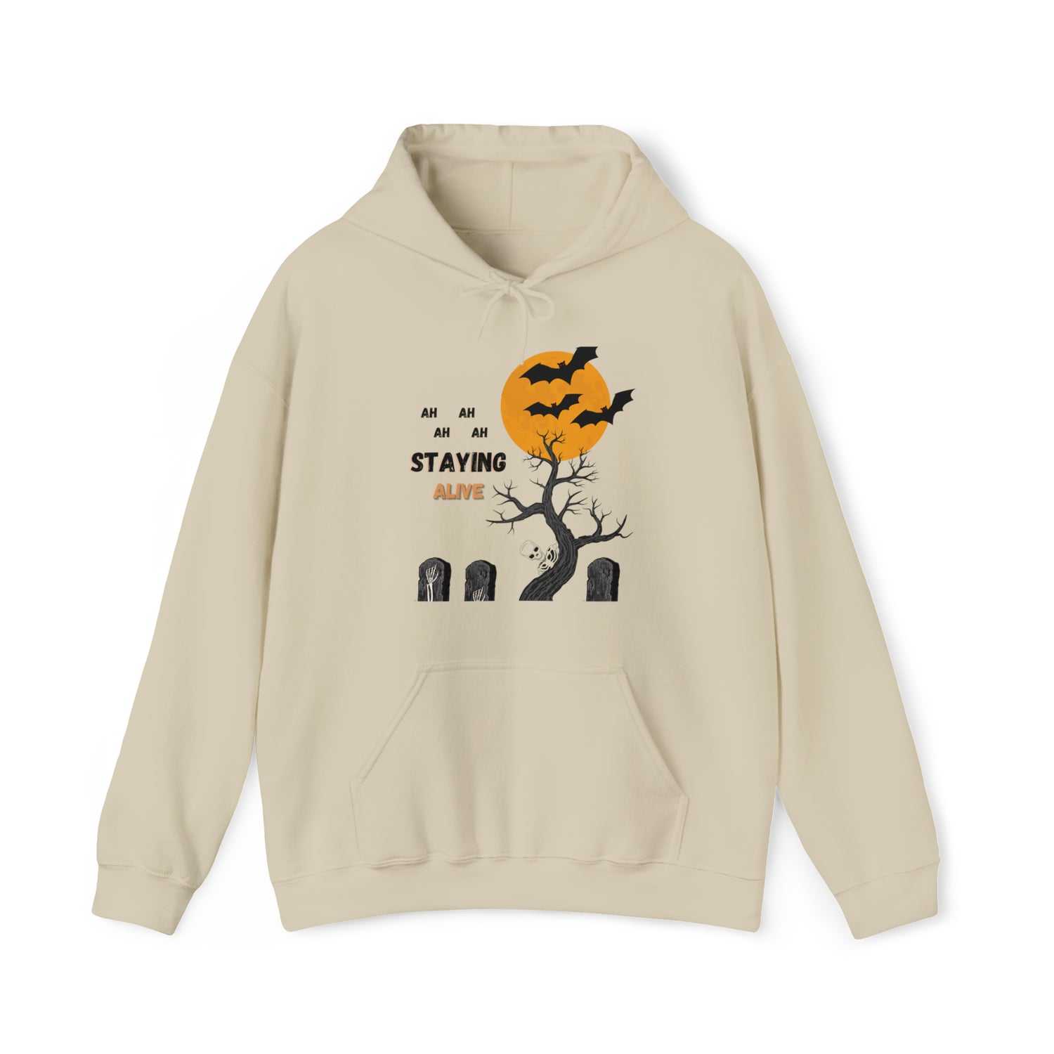 Graveyard Groove: Staying Alive Halloween Hoodie