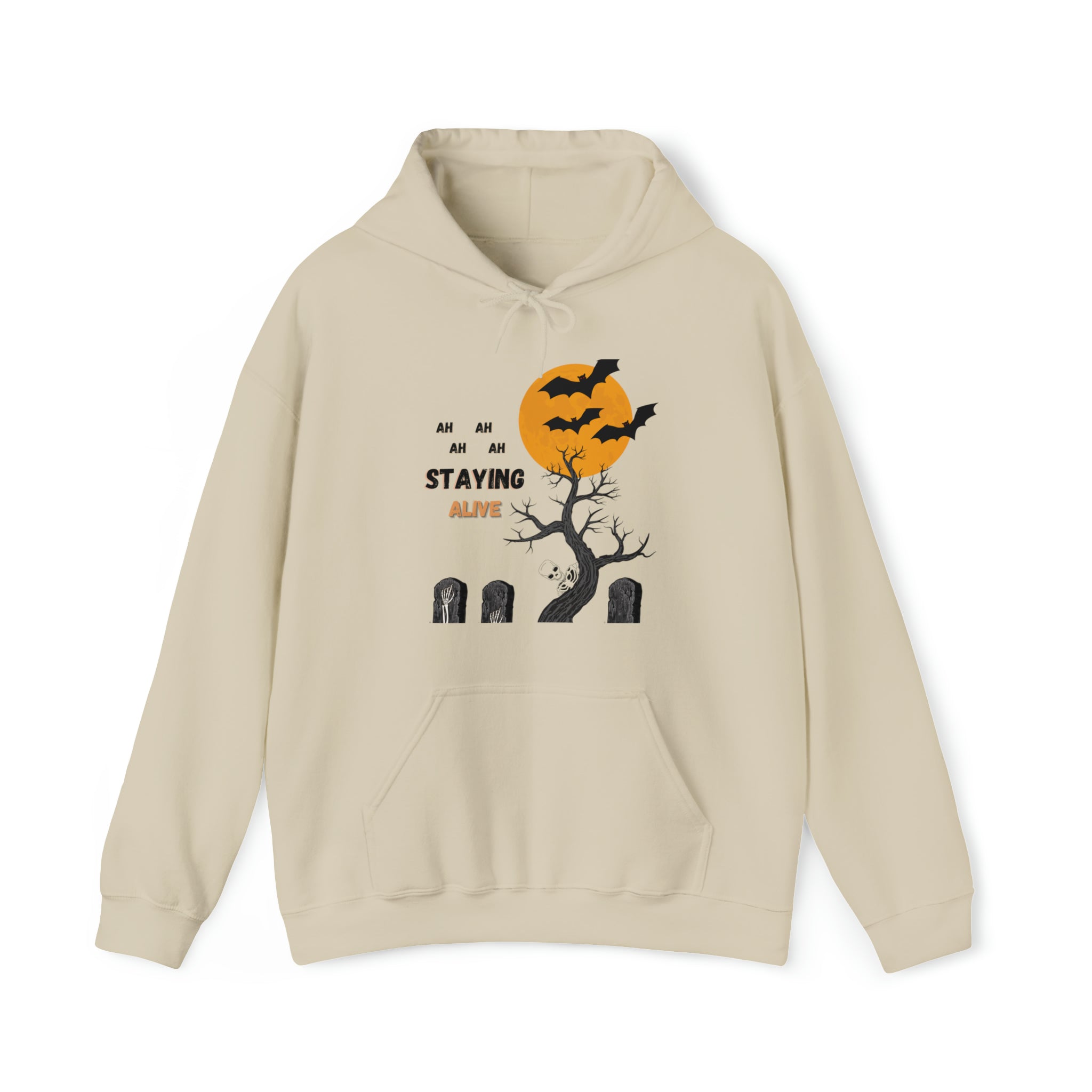 Graveyard Groove: Staying Alive Halloween Hoodie