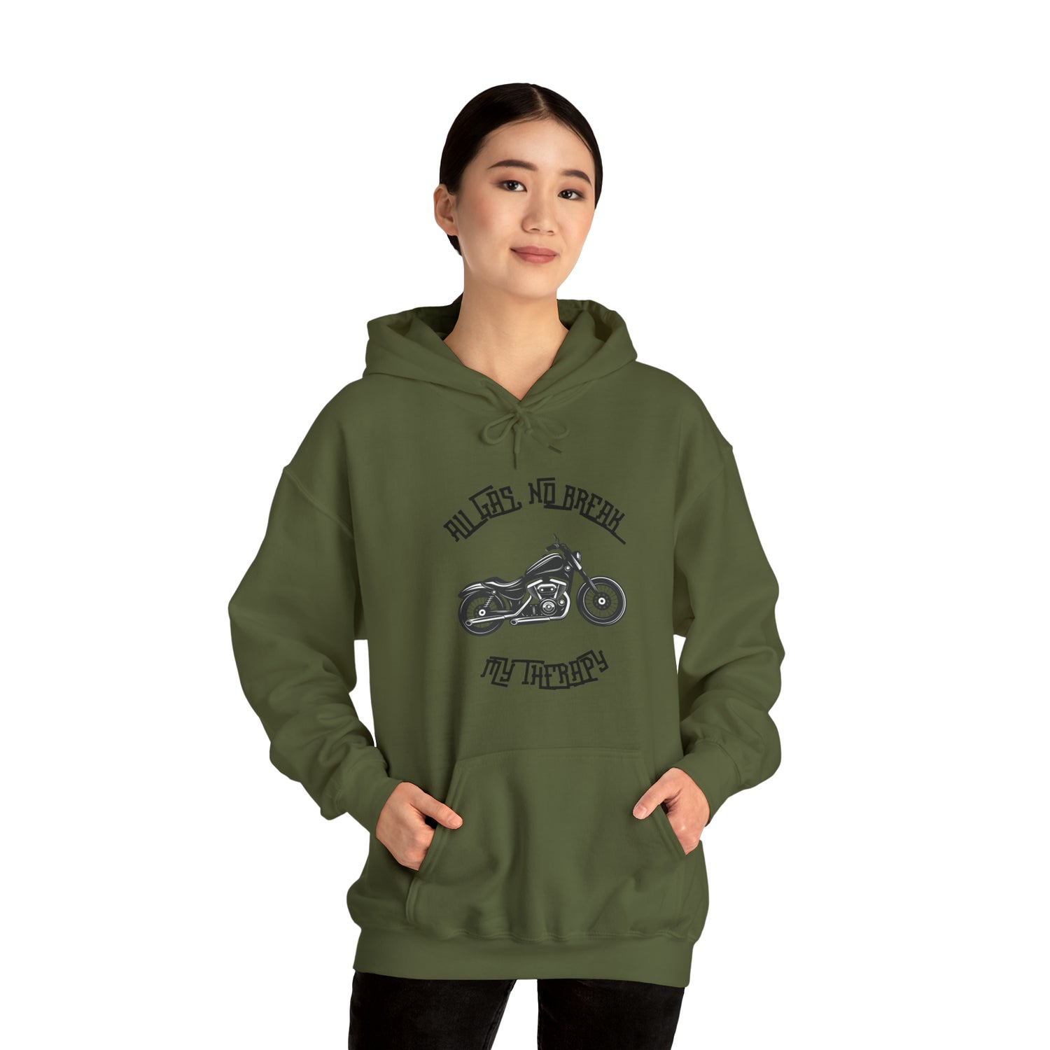 Biker Therapy Hooded Sweatshirt