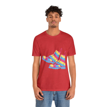 Pansexual Boots Short Sleeve Tee