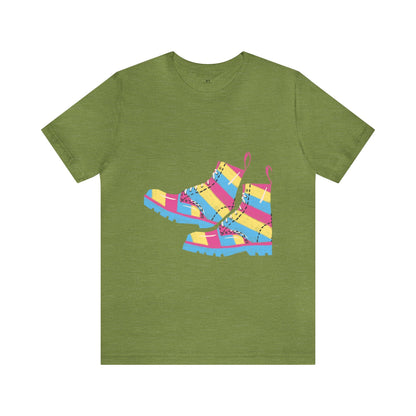 Pansexual Boots Short Sleeve Tee