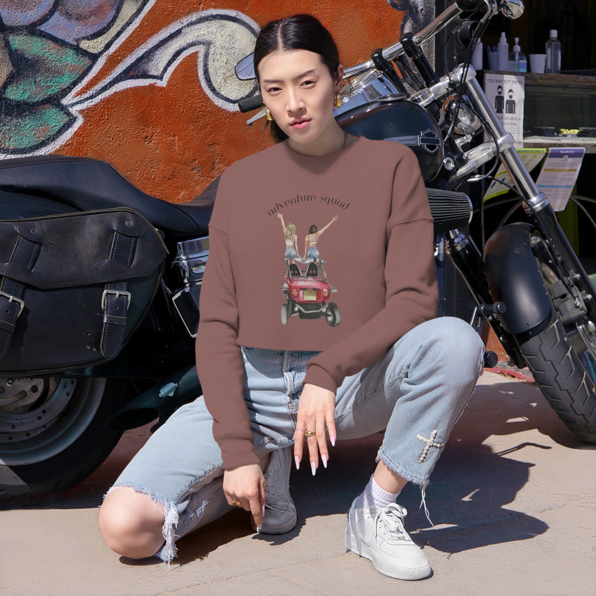 Adventure Squad Cropped Sweatshirt