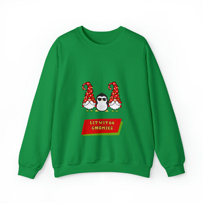 Get lit with the Gnomies - Festive Holiday Sweatshirt